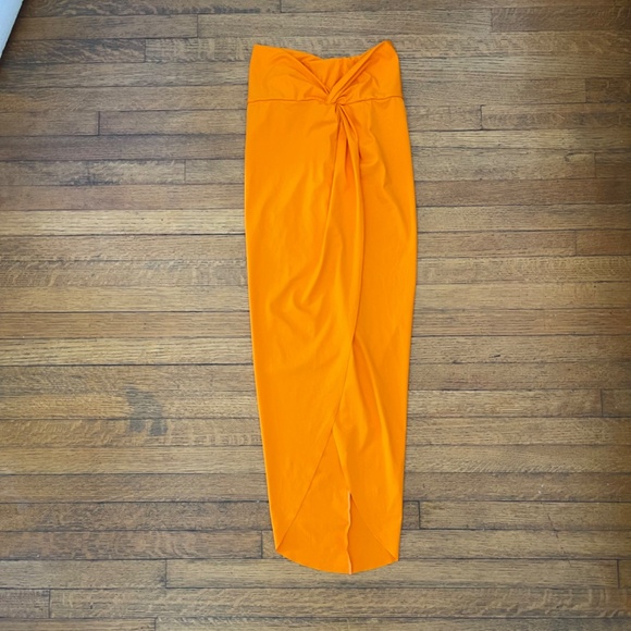 NWT Skims Signature Swim Sarong Skirt in Orange Women’s Sz XS - retails $78 - Picture 2 of 8